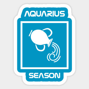 Aquarius Zodiac Season Sticker